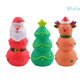 Blala ของเล่นเคี้ยว รูปต้นคริสต์มาส ซานต้า กวาง ขนาดเล็ก กลาง สีสดใส สําหรับสัตว์เลี้ยง สุนัข