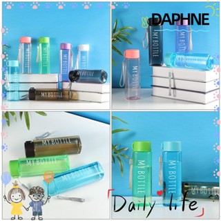 Daphne ขวดน้ําดื่มพลาสติก แบบพกพา ขนาด 500 มล. แฟชั่นฤดูร้อน