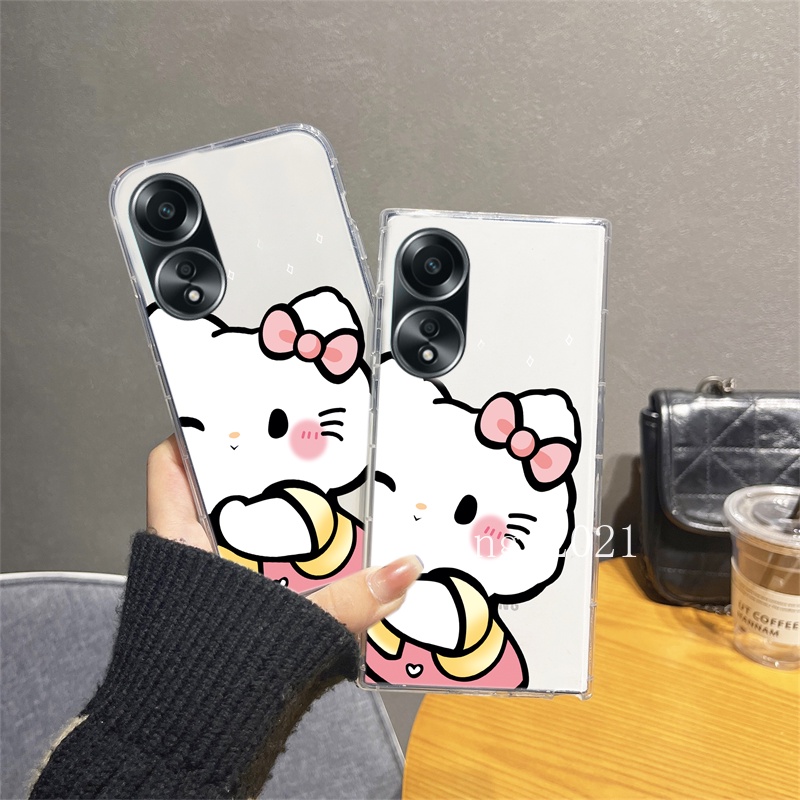 พร้อมส่ง-ใหม่-เคสโทรศัพท์มือถือ-ซิลิโคนนิ่ม-ใส-บางมาก-กันกระแทก-ลายการ์ตูนน่ารัก-สําหรับ-oppo-a38-4g-2023-a38-4g