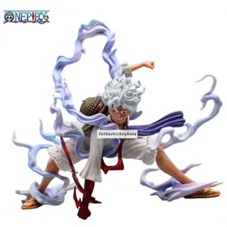 โมเดลฟิกเกอร์ Pvc รูปปั้นอนิเมะ One Piece Gk Sun God Gear 5 Nika Luffy ของเล่นสะสม สําหรับเด็ก