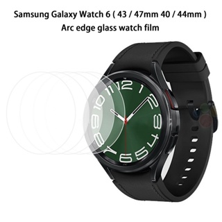 ฟิล์มกระจกนิรภัยกันรอยหน้าจอ HD กันรอยขีดข่วน สําหรับ Samsung Galaxy Watch 6 40 มม. 44 มม. Galaxy Watch 6 Classic 43 มม. 47 มม.