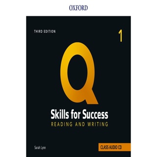 Bundanjai (หนังสือเรียนภาษาอังกฤษ Oxford) Q : Skills for Success 3rd ED 1 : Reading and Writing Audio CDs