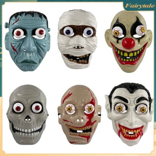 ❀ Halloween Horror Mask Full Face Mask Disguise Cosplay Mask Halloween Carnival Costume Headgear Props Handmade Party Dance Horror