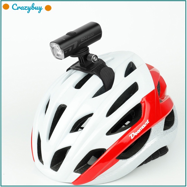 cr-หมวกกันน็อคจักรยาน-น้ําหนักเบา-เมาท์ยึดไฟหน้าจักรยาน-เข้ากันได้กับอะแดปเตอร์-อุปกรณ์เสริม