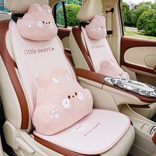 High Quality Cartoon Sanrio Plush Car Seat Cushion Cinnamoroll Kawaii Neck  Pillow Anime Seat Belt Cover Four Seasons Universal 