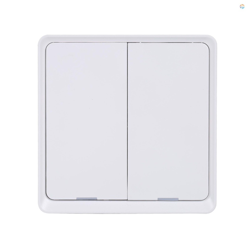 fash-สวิตช์ไฟอัจฉริยะ-2-gang-2-4ghz-wifi-เข้าได้กับ-alexa-และ-google-home-พร้อมตัวตั้งเวลา