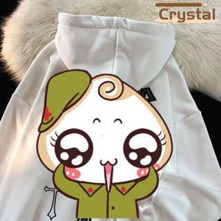 Crystal  เสื้อผ้าผู้ญิง แขนยาว เสื้อฮู้ด คลุมหญิง สไตล์เกาหลี แฟชั่น  สวยงาม สไตล์เกาหลี รุ่นใหม่ สบาย A28J16L 36Z230909