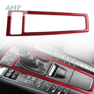 ⚡NEW 8⚡Elegant Red Carbon Fiber Gear Shift Frame Cover Trim for Porsche Macan 2014 2019