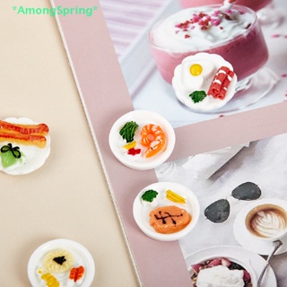 Amongspring&gt; โมเดลขนมปังไข่จิ๋ว 1/12 สําหรับตกแต่งบ้านตุ๊กตา 5 ชิ้น