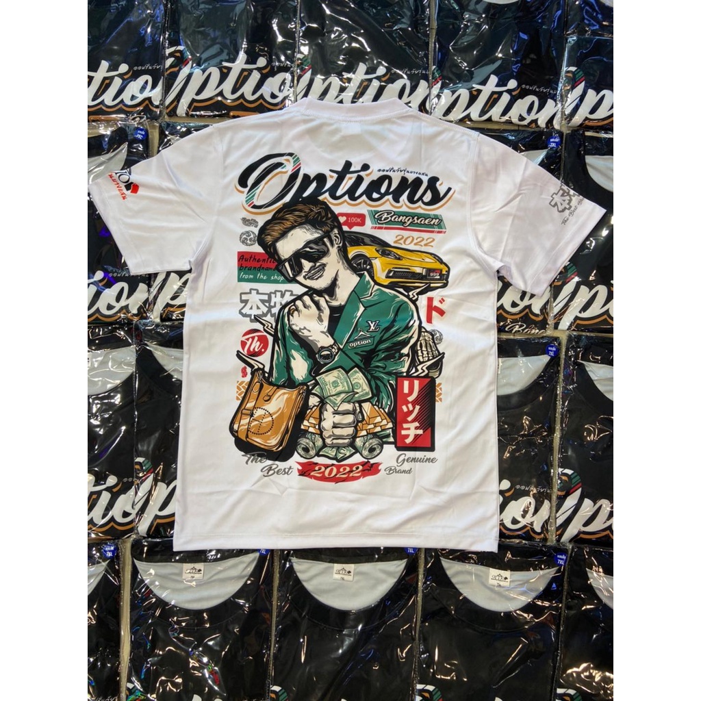 option-เสื้อยืดผ้าฝ้าย-ติดรถ-บ้าน-เงิน-วัยรุ่น-บางแสน