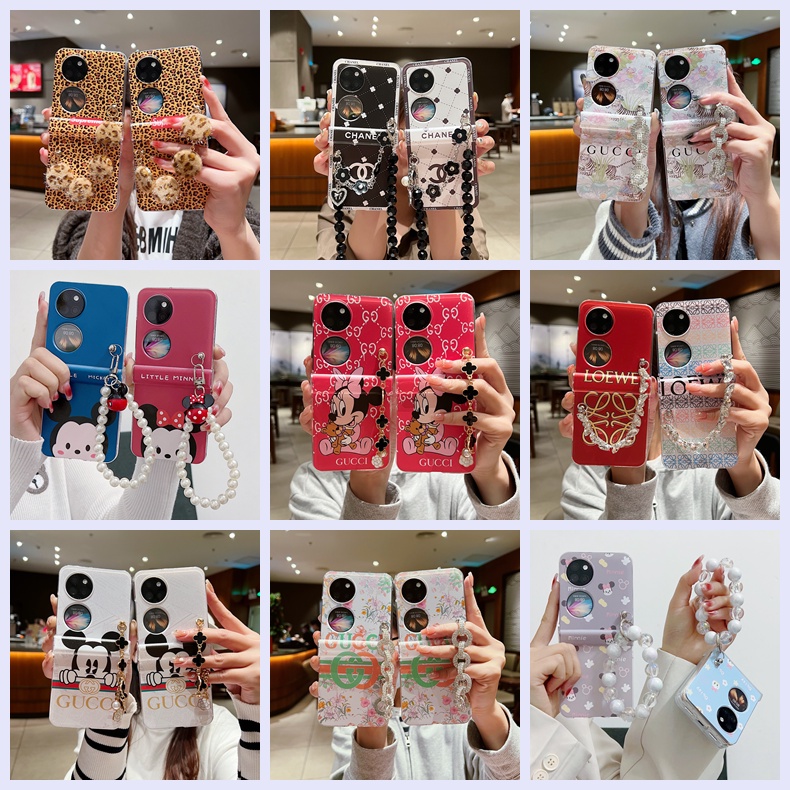 เคสโทรศัพท์มือถือ-แบบใส-ลายการ์ตูนอนิเมะ-พร้อมสายโซ่คล้อง-สร้างสรรค์-สําหรับ-huawei-p50-pocket