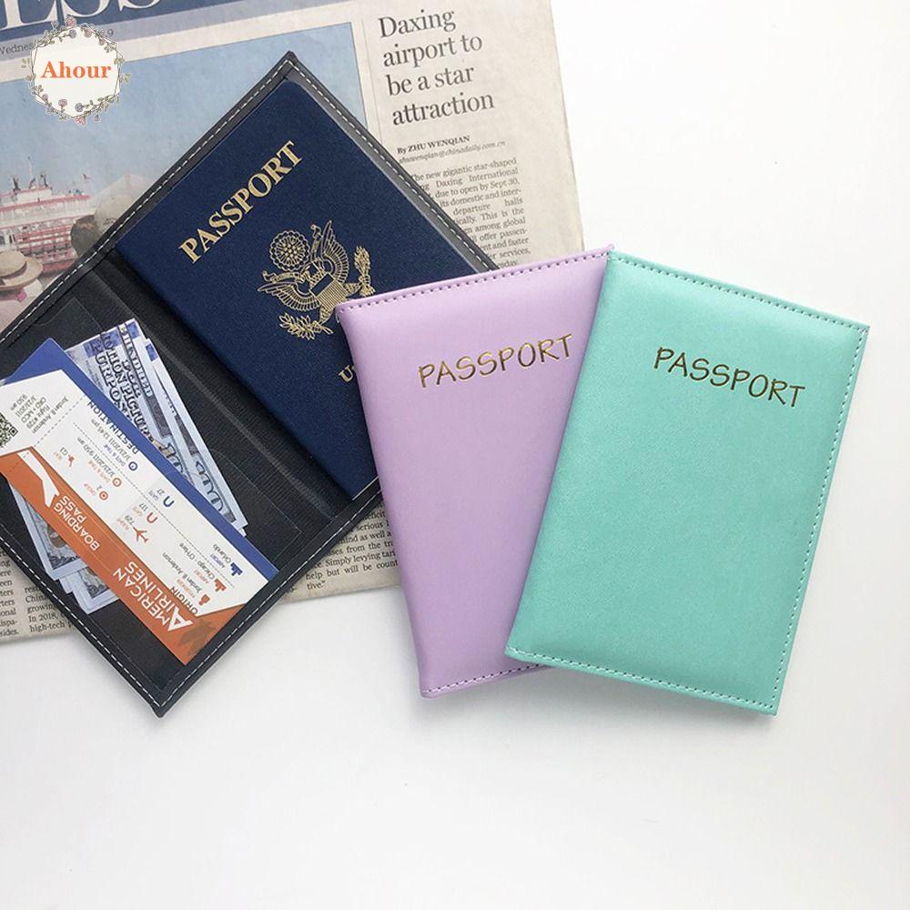 ahour-กระเป๋าสตางค์-หนัง-pu-ใส่หนังสือเดินทาง-บัตรประจําตัวประชาชน-เอกสาร-จดหมาย-ตั๋วเครื่องบิน-สําหรับผู้ชาย