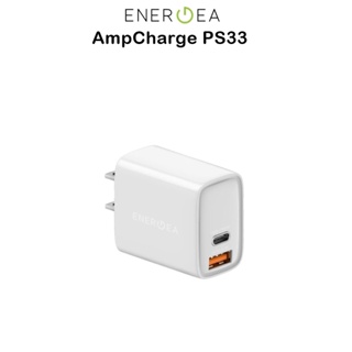 Energea AmpCharge PS33 Dual USB-C PD30W &amp; USB-A QC3.0หัวชาร์จเกรดพรีเมี่ยม สำหรับ อุปกรณ์ชาร์จไฟที่รองรับType-C/Type-A