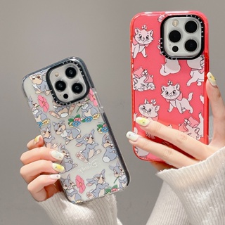 Casetify เคสโทรศัพท์มือถือแบบนิ่ม ลายแมวแมรี่ สีชมพู สําหรับ iPhone 14 13 12 11 Pro Max