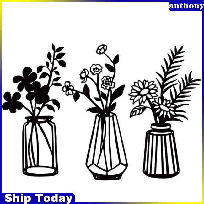 anthony-แจกันดอกไม้-แบบโลหะ-สไตล์มินิมอล-สําหรับแขวนตกแต่งผนังบ้าน-ในร่ม-กลางแจ้ง