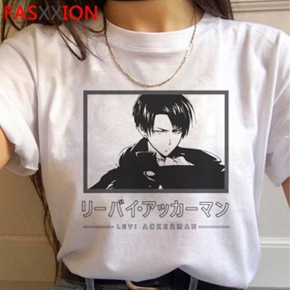 เสื้อยืดลําลอง แขนสั้น พิมพ์ลาย attack on titan shingeki no kyojin สําหรับผู้ชาย