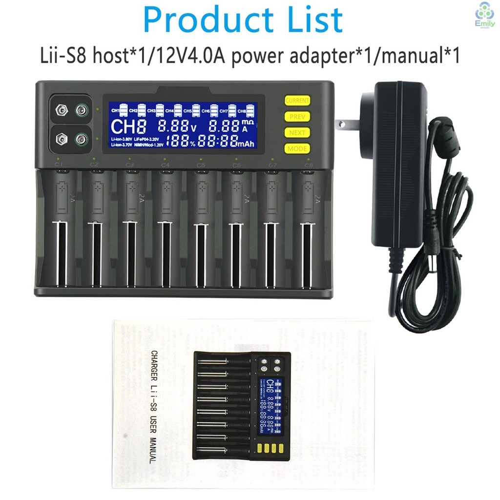 lii-s8-ที่ชาร์จแบตเตอรี่-li-ion-3-7v-nimh-1-2v-li-fepo4-3-2v-imr-3-8v-สําหรับ-18650-26650-21700-26700-aa-aaa-19-มาใหม่