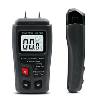 EMT01 Wood Moisture Tester Meter อุปกรณ์วัดกล่องไม้พื้นไม้เครื่องมือทดสอบความชื้นเครื่องตรวจจับ