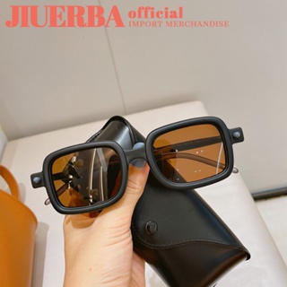 JIUERBA แว่นตากันแดด ป้องกันรังสียูวี UV400 กรอบสี่เหลี่ยม ขนาดเล็ก สไตล์วินเทจ แฟชั่นคลาสสิก สําหรับผู้ชาย และผู้หญิง