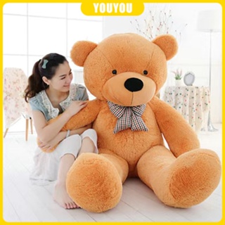【พร้อมส่ง】ตุ๊กตาหมีน่ารัก ขนาด 180 ซม. 160 ซม. 120 ซม. ของขวัญวันเกิด สําหรับเด็กผู้หญิง 9 ปี