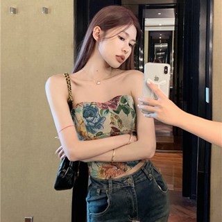 เสื้อสายเดี่ยว เข้ารูป พิมพ์ลาย สําหรับผู้หญิง