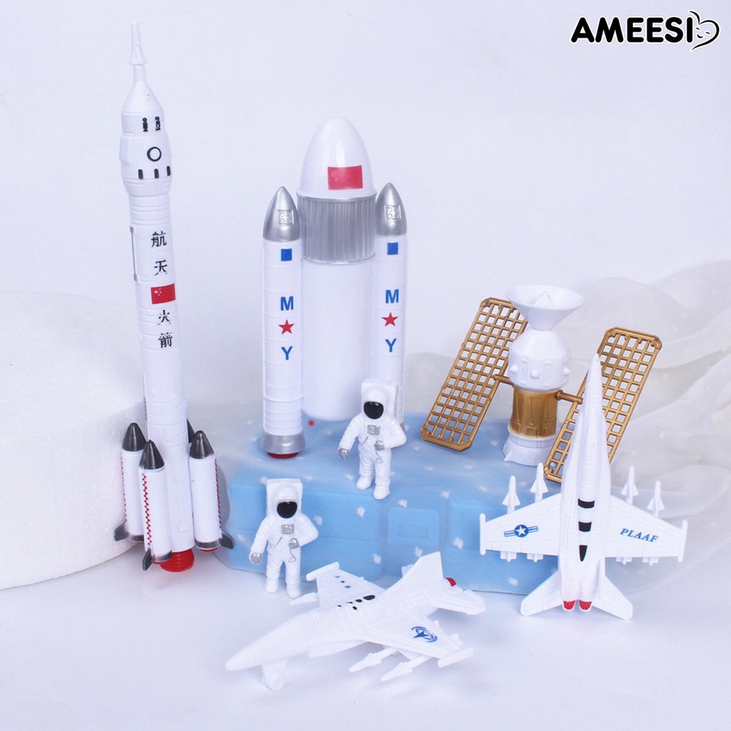 ameesi-7-ชิ้น-เซต-โมเดลอวกาศ-ฝีมือดี-ตกแต่ง-abs-กระสวยอวกาศ-ของเล่นสํารวจ-สําหรับเด็ก