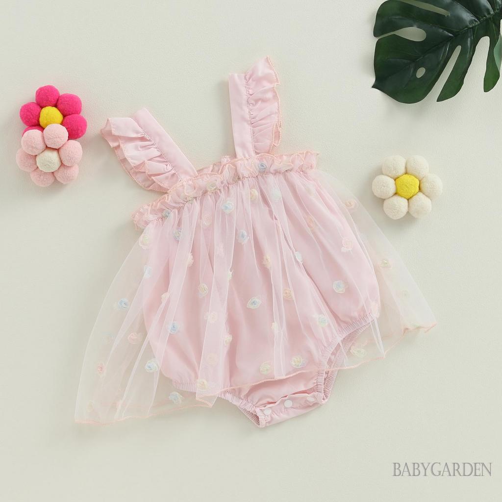 babygarden-0-24-เดือน-ชุดรอมเปอร์-แขนกุด-ผ้าตาข่าย-เย็บปะติดปะต่อกัน-ลายดอกไม้-เจ้าหญิง-เสื้อผ้าฤดูร้อน-สําหรับเด็กผู้หญิง