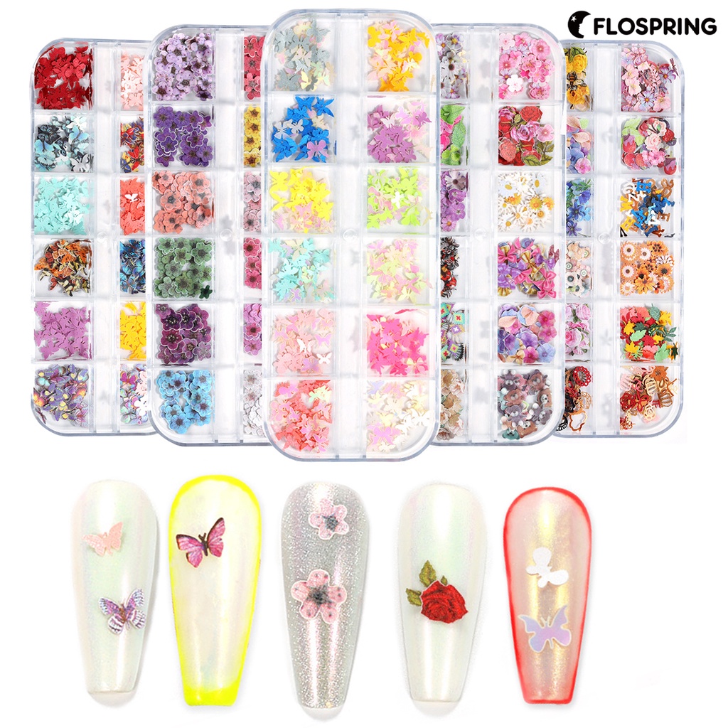 flospring-สติกเกอร์ไม้-รูปผีเสื้อ-12-ช่อง-กล่อง-สําหรับตกแต่งเล็บ