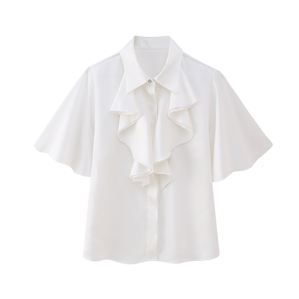 ใหม่-เสื้อเชิ้ตแขนสั้น-ผ้าซาติน-ผ้าไหม-สไตล์ยุโรป-และอเมริกา