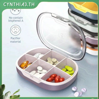 4/6 Grids Travel Pill Organizer Moisture Proof Pills Box For Pocket Purse Daily Pill Case Portable Medicine Vitamin Holder Container Cynthia