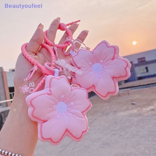 [Beautyoufeel] พวงกุญแจ จี้ดอกไม้ ซากุระ แฟชั่น สําหรับแขวนกระเป๋า