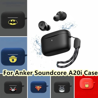 【จัดส่งรวดเร็ว】เคสหูฟัง แบบนิ่ม ลายการ์ตูน สีพื้น สําหรับ Anker Soundcore A20i Anker Soundcore A20i