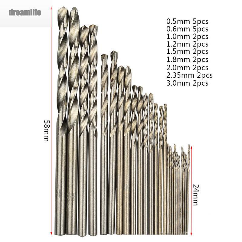 dreamlife-05-30mm-hss-mini-straight-shank-drill-bits-set-for-woodworking-and-electrical-tool