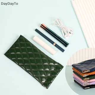 Daydayto กระเป๋าหนัง PVC แบบนิ่ม กันน้ํา พร้อมคลิปสปริง สําหรับเก็บเหรียญ แว่นตา