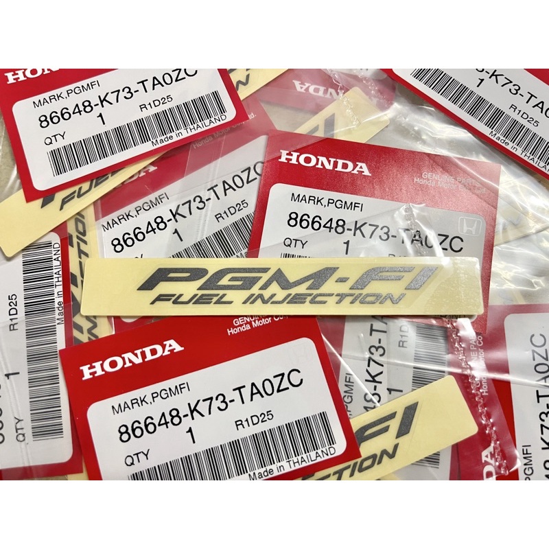 แท้ สติกเกอร์ PGM-FI FUEL INJECTION เวฟ ตัวใหม่ HONDA PGMFI หัวฉีด ซูม ...