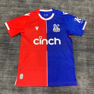 [Fans] 2324 ใหม่ The Crystal Palace home เสื้อฟุตบอลแขนสั้น อุปกรณ์ฝึกฟุตบอล คุณภาพสูง