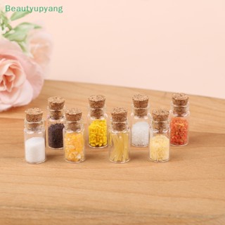 [Beautyupyang] โมเดลขวดแก้วเครื่องปรุงจําลอง ขนาดมินิ 1/12 สําหรับตกแต่งบ้านตุ๊กตา 8ชิ้น ต่อชุด