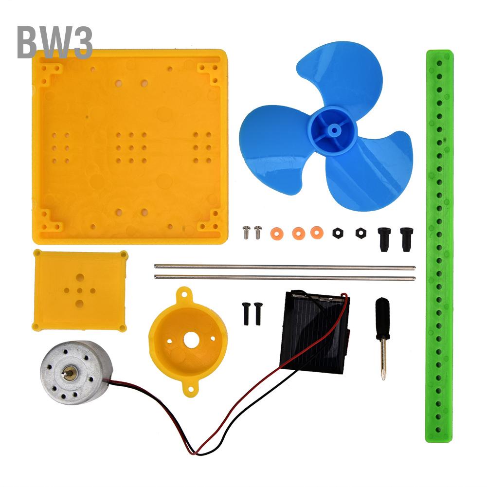 bw3-เครื่องกำเนิดไฟฟ้าพลังงานแสงอาทิตย์พัดลมพลังงานแสงอาทิตย์ทำด้วยมือชุด-diy-ชุดของเล่น