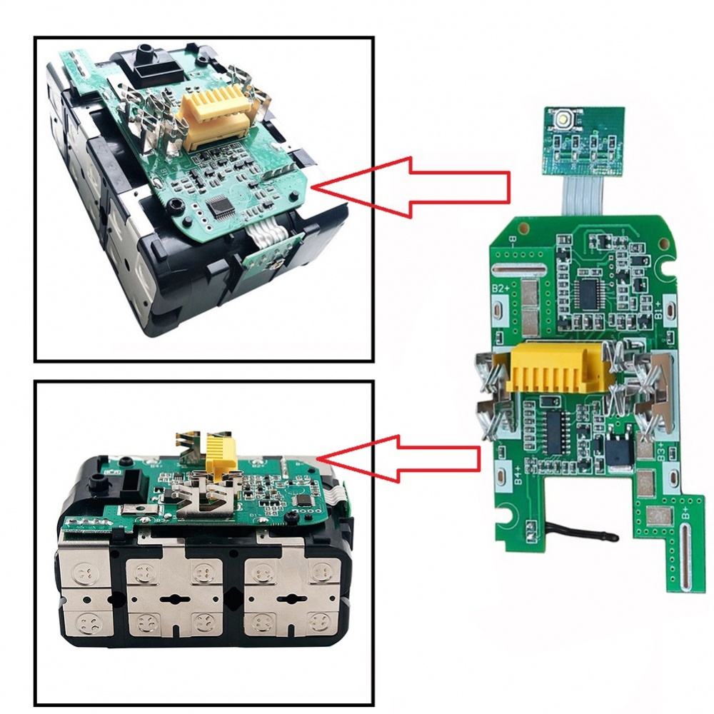 บอร์ดวงจรชาร์จแบตเตอรี่-สําหรับ-makita-18v-3-0ah-bl1830