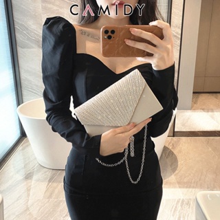 Camidy อารมณ์ Rhinestone กระเป๋าจัดเลี้ยงกระเป๋าชุดอาหารเย็นคลัทช์ KTV Diamond กระเป๋าถือ Messenger Bag