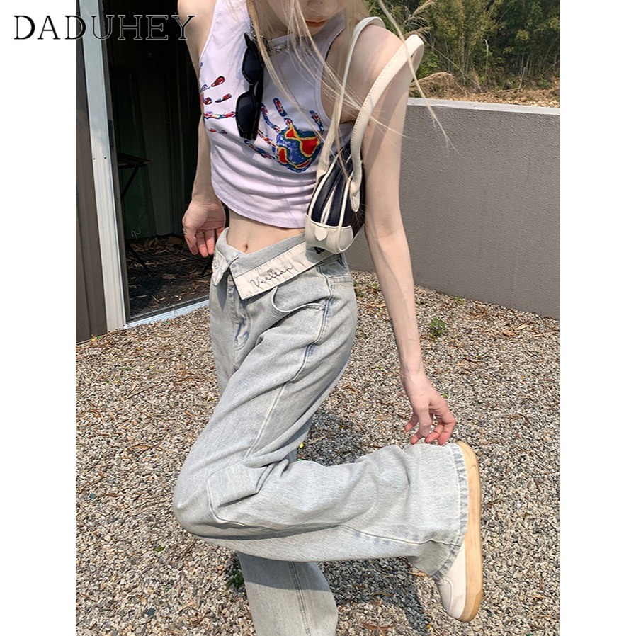 daduhey-womens-summer-blue-thin-straight-pants-new-jeans-loose-slimming-mopping-casual-wide-leg-jeans