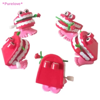 Purelove&gt; ของเล่นไขลาน ฟันกระโดด ของขวัญคริสต์มาส สําหรับเด็ก