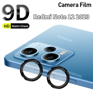 เคสโทรศัพท์มือถือกระจกนิรภัย กันรอยเลนส์กล้อง พร้อมแหวนโลหะ สําหรับ Redmi Note 12 4G 2023 Note 12 Note12 12Pro 12Pro+ 12 Pro Plus 4G