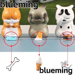Blueming2 ฟิกเกอร์รูปแมวน่ารัก ขนาดเล็ก สําหรับตกแต่งภายในรถยนต์ บ้าน 3 9 ชิ้น
