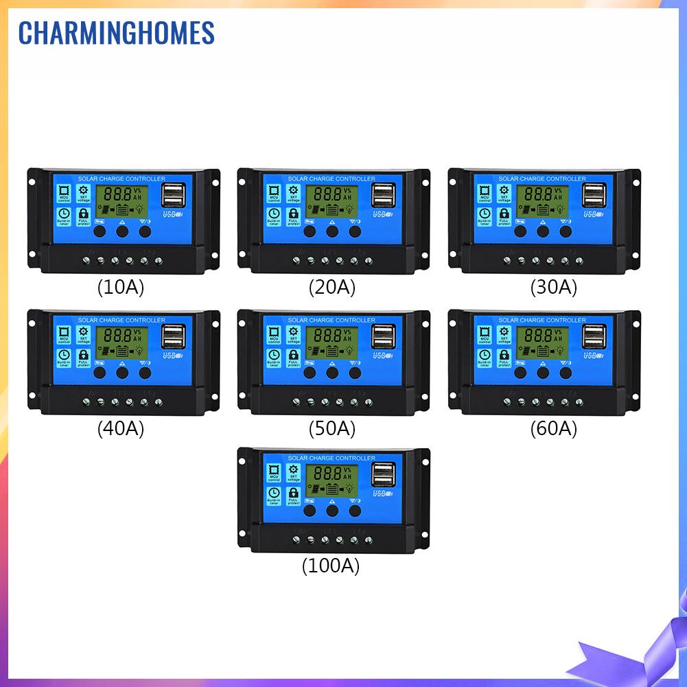 บ้านที่มีเสน่ห์-อุปกรณ์ควบคุมการเก็บประจุพลังงานแสงอาทิตย์-10a-20a-30a-40a-50a-60a-100a-dual-usb-pwm-หน้าจอ-lcd