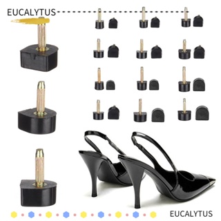 Eutus ตัวหยุดรองเท้าส้นสูง สีดํา แบบเปลี่ยน 10 ชิ้น