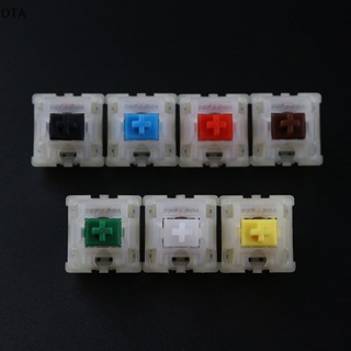 Dta สวิตช์คีย์บอร์ดเมคคานิคอล SMD RGB MX Stem 5 pin สีเหลืองน้ํานม 10 ชิ้น