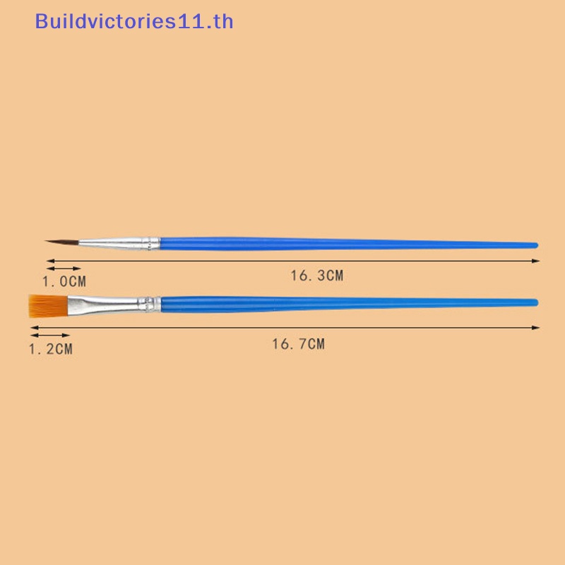 buildvictories11-แปรงปากกาไนล่อน-ทรงกลม-สําหรับวาดภาพสีน้ํามัน-10-ชิ้น