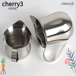 Cherry3 ถ้วยตวงกาแฟ น้ําผลไม้ สเตนเลส สีเงิน จับสบาย สําหรับกรองนม