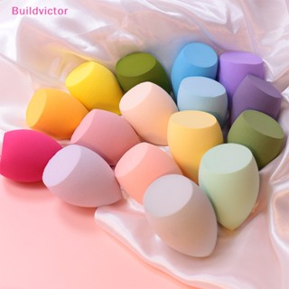 Buildvictor พัฟฟองน้ําแต่งหน้า แบบนิ่ม รูปหยดน้ํา สีสันสดใส